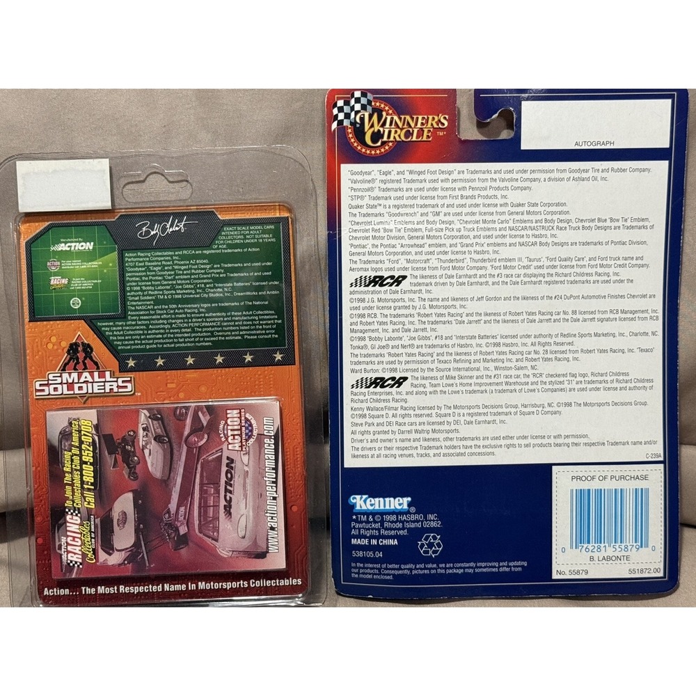 1998 NASCAR 1/64 #18 Bobby Labonte Small Soldiers ,Winners Circle Interstate 2pc - Picture 4 of 4